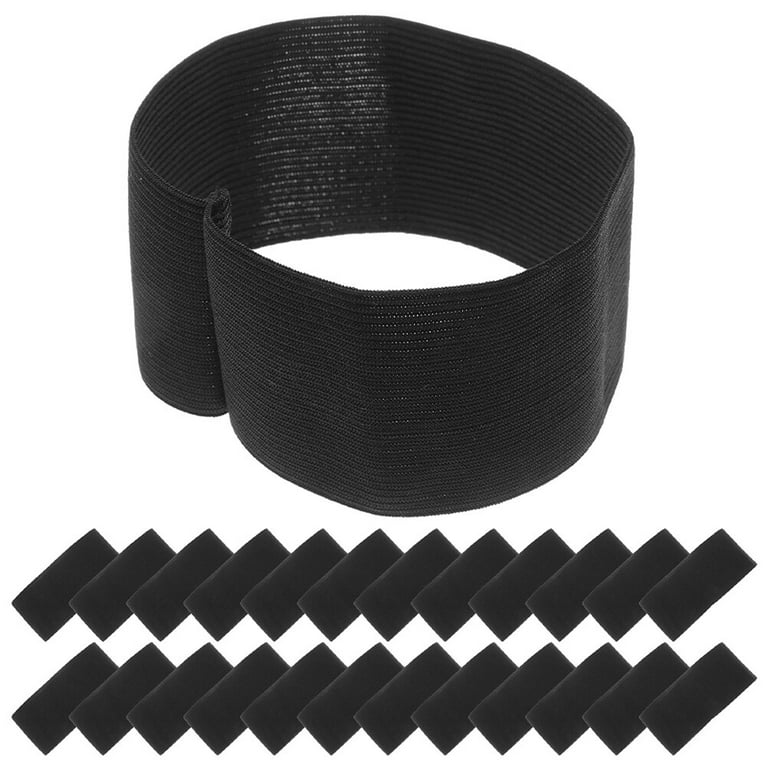 32pcs Funeral Black Memorial Arm Band Mourning Arm Band Police Band Elastic Arm  Band