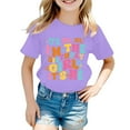 thumbnail image 1 of SXcggal One T-Shirt Mode Décontractée pour Filles, Col Rond, Manches Courtes, Mignon, Respirant, Confortable, 1 of 3