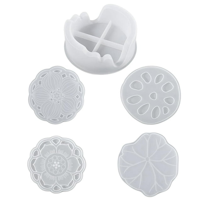 Posavasos Zulema de silicona Fundición de resina 5 piezas