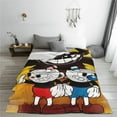 thumbnail image 6 of The Cuphead Show Fleece Blanket Super Soft Cozy Warm Flannel Fleece Throw Blanket For Couch Bed Sofa Throw 80"X60", 6 of 7