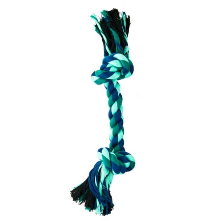 Vibrant Life Chomp & Tug Buddy Rope Toy for Moderate Chewers, Blue, Small
