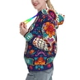 thumbnail image 2 of Kdxio Dead Day Party Print Womens Oversized Hoodies Sweatshirts Hooded Pullover Tops Sweaters Casual-Large, 2 of 7