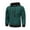 Green(New), variant on PNTUTB Men's Hoodies Zip Front Sweatshirt Fashion Color Blocking Long Sleeve Warming Coat with Pocket