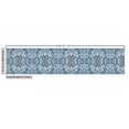 thumbnail image 3 of Ambesonne Floral Fabric by the Yard Upholstery, Surreal Style Daisy Pattern, 3 Yards, Black Off White Blue, 3 of 5