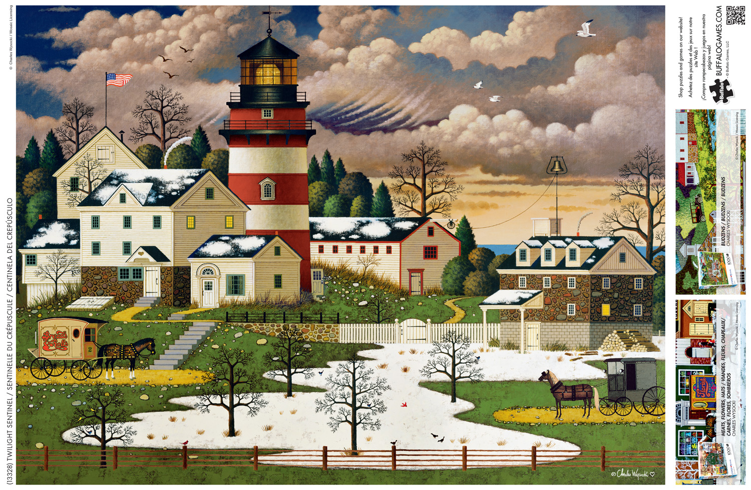 Buffalo Games Charles Wysocki Twilight Sentinel 1000-Piece 26.75 x 19.75-inch Interlocking Jigsaw Puzzle for Adults Ages 14+