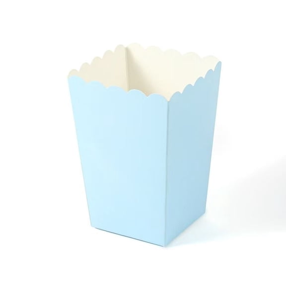 WODJR 100Pcs Popcorn Boxes Movie Night Party Supplies Popcorn Bucket Containers Snack Favor Treat Box Snack Favor Boxes Dessert Bag for Movie Theater Birthday Wedding Decoration Mini Pastry Candy Box