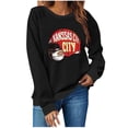 thumbnail image 2 of Wowcloth Women's Printed Long Sleeve Round Neck Sweatshirt - Hoodless Casual Pullover for Everyday Wear & Comfort Fit, 2 of 4