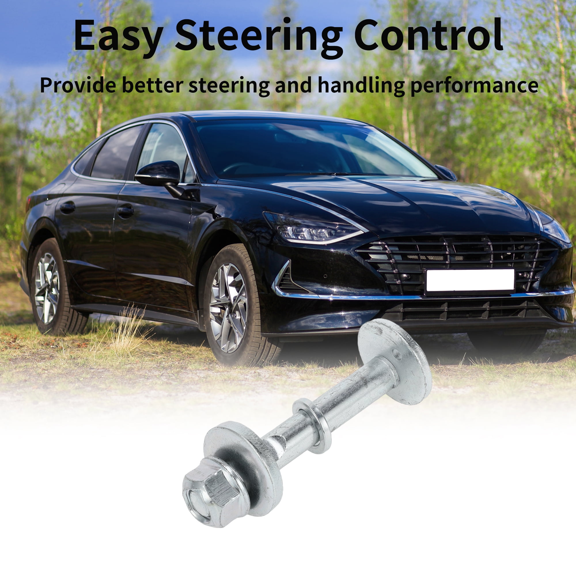 Unique Bargains Camber Alignment Bolt Kit For Hyundai Santa Fe 00-06 Metal Silver Tone