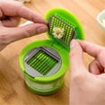 thumbnail image 6 of Zeyigg Portable Garlic Perfection Garlic Press,Manual Garlic Mincer - Chopper With Store 2 Bladesgreen, 6 of 6