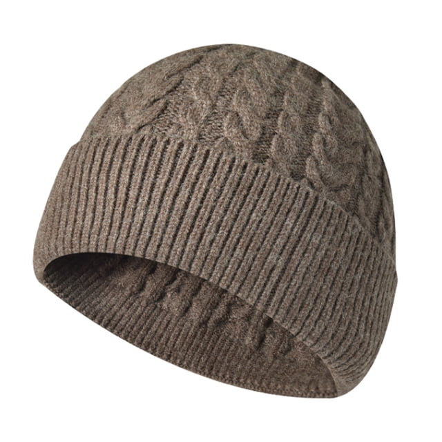Gorro Apuakthei para hombre y mujer, cálido gorro de punto con puños para invierno, suave y cálido, para esquí, unisex