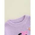 thumbnail image 5 of Musuos Baby Halloween Sweaters 3 6 9 12 18 24M 3T Long Sleeve Round Neck Ghost/Skull Embroidery Knitted Tops Toddler Sweatshirts, 5 of 8