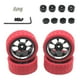 thumbnail image 4 of Kit de llantas y neumáticos de plástico RC perfecl para WPL C14 C24 C34 C44 B14 B16 B24 B36 1/16 rojo, 4 of 6