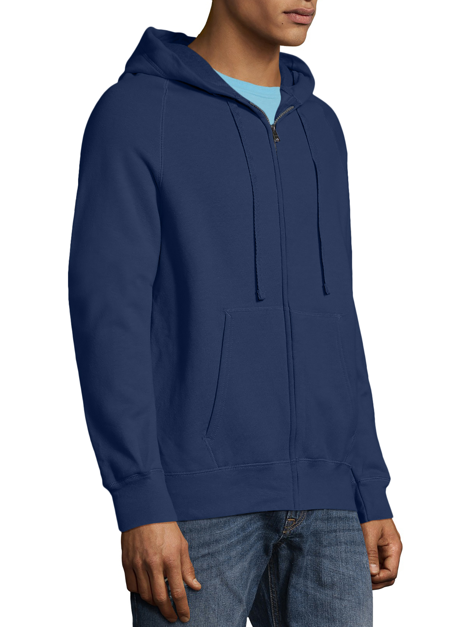 Men's Big Nano Premium Soft Lightweight Fleece Full Zip Hoodie - image 3 of 5