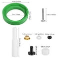 ITSELFER 1 Set Tank To Bowl Gasket Kit Inside Tank Toilet Repair Kit
