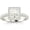 white-gold, variant on Platinum 1 Carat LAB GROWN IGI CERTIFIED DIAMOND Square Halo Style Single Row Princess Cut Diamond Engagement Ring (E-F Color SI1-SI2 Clarity 0.75 Ct Center)