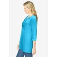 thumbnail image 3 of Woman Within Plus Size Embroidered Crinkle Tunic, 3 of 5