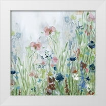 Robinson, Carol 26x26 White Modern Wood Framed Museum Art Print Titled - Wildflower Meadow II