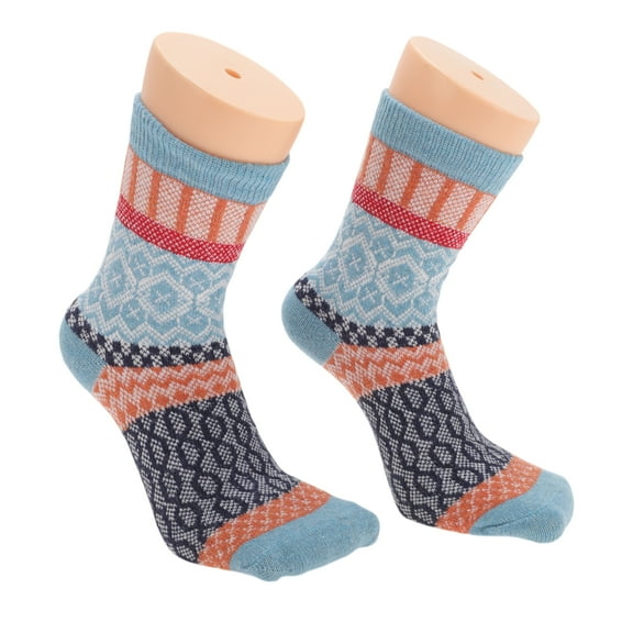 Unique Bargains 5 Pair Women's Cozy Soft Winter Warm Socks Assorted Color Polyester