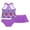 Purple Geometric, variant on TiaoBug Kids Girls Tankini Swimsuit Swim Tops Bottoms Skirts Bathing Suit
