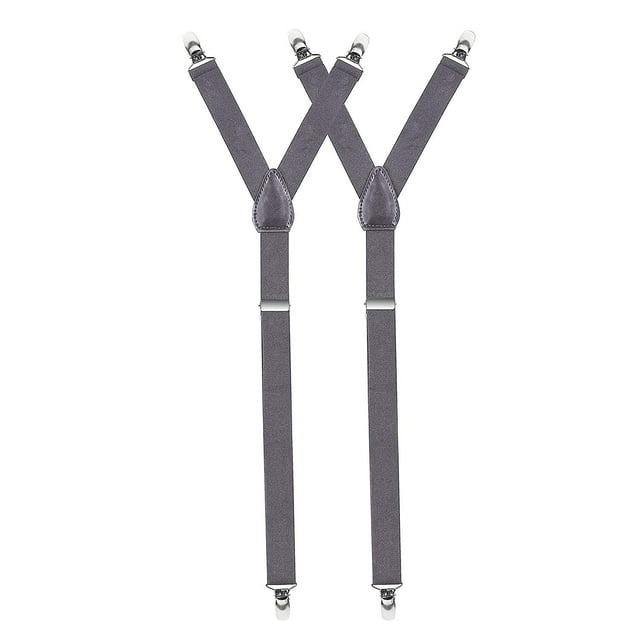 Hold'Em Improved Shirt Stays for Men Adjustable Elastic Y-style-Gray