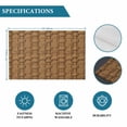 thumbnail image 6 of Vintage Rattan Placemats Set of 4, Minimalist Abstract Wicker Texture Brown Placemats for Dining Table, Place Mats for Kitchen Tabletop, Waterproof Wipeable Dining Table Mats Set, 6 of 9