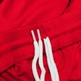 thumbnail image 5 of BRGZLK Children's Sports Shorts Sets Kids Trendy Solid Color Casual Round Neck Sleeveless Basketball Shirt With Elastic Waist Shorts Sports Quick Dry Set Red 11-12 Years, 5 of 7