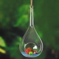 thumbnail image 2 of EeaseCA Create Refreshing Transparent Hanging Glass Planter Terrarium Vase Home Decor (Teardrop), 2 of 6
