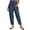 Navy, variant on Sngxgn Women's Wide Leg Pants High Elastic Waisted in The Work Trousers Long Straight Suit Pants(Khaki,XXXL)