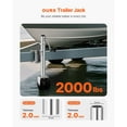 thumbnail image 2 of KFFKFF Cric de Remorque avec Roues, Capacité de Charge de 2000 lbs, Cric de Remorque Pivotant Robuste avec Roues Simples en PP et Poignée Ergonomique, Levage de 12 Pouces, Adapté pour Camping-Cars, Bateaux, Remorques à Chevaux, Remorques Utilitaires, 2 of 9