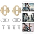 thumbnail image 6 of Worgeous 1 Pair Camping Mini Bike Self-locking Pedal Cleats Set Cycling Pedal Accessories Clip-in Clips Kit (Golden), 6 of 8