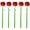 Red, variant on Jiibva 5Pcs Artificial Rose Gel Pen, Rose Ballpoint Pen, Flower Gel Ink Pen Fun Pens Writing Pen Rose Shaped Ballpoint Pens For Office, Teachers Day