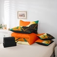 thumbnail image 6 of Homewish Female Men Retro Tree Leaves Bedding Comforter Set 7-Piece,Abstract Botanical Plants King Bedding Sets,Vintage Aesthetic Ultra Soft Bed Sheets,Ultra Soft Home Decor,Reversible, 6 of 8
