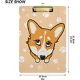 thumbnail image 2 of FMSHPON Corgi Dog Claw Clipboard Hardboard Wood Nursing Clip Board and Pull for Standard A4 Letter 13x9 inches, 2 of 7