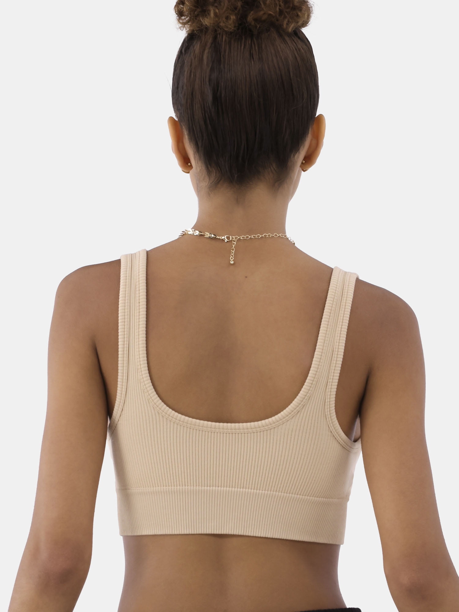 No Boundaries Women's Double Scoop Seamless Bra, Sizes XS-XXXL