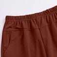 thumbnail image 5 of Endives Womens Ice Silk Pant Summer Lightweight Long Pants Stretch Breathable Loose Elastic Waist Fitness For Middle And Elderly XL-6XL Red, 5 of 7