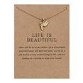 thumbnail image 4 of Collier Animal Série Poutre d'Équilibre Collier Colibri Chaîne de Clavicule Féminine, 4 of 9