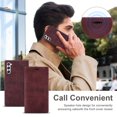thumbnail image 5 of Allytech Slim Wallet Case for Samsung Galaxy S23 Plus with Card Slots & Cash Pocket, Luxury PU Leather Kickstand Magnetic Closure Shockproof Anti-Drop Protective Flip Cover Case, Winered, 5 of 6