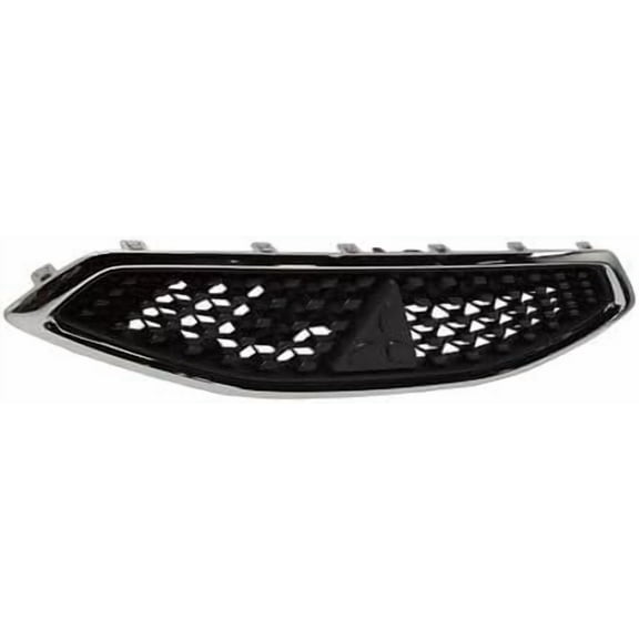 JX RACING·PERFORMANCE·ACCESSORIES Front Upper Grill Grille Compatible with Mitsubishi Mirage Hatchback 2017-2020 Chrome 6402A380, MI1200269