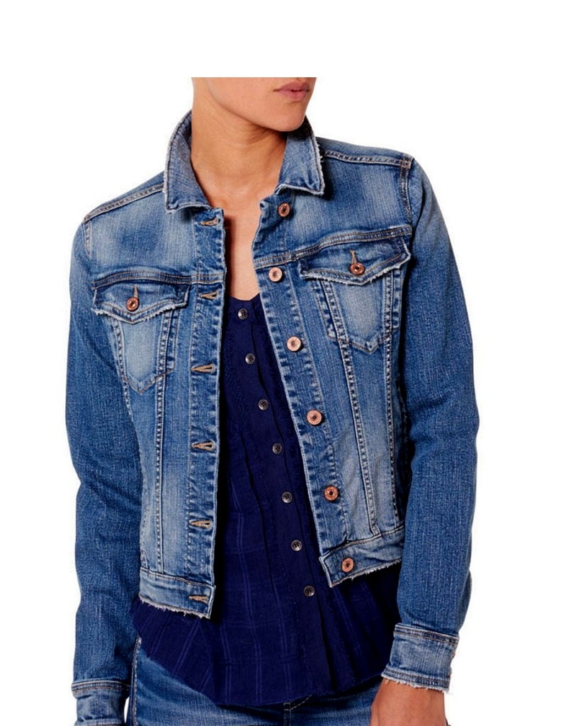 Silver Jeans Denim Jacket Womens Button 