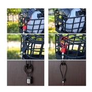 Portable Padlock Waterproof Rustproof with 2 Keys Durable Cable Luggage Locks for Gate Cabinet Storage Case Small Fences Baggage Black