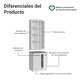 thumbnail image 4 of Kit Gabinete Bajo Con Armario De Vidrio Madesa Agata 70cm BB, 4 of 10