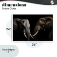 thumbnail image 3 of Pachyderm Elephant Pair Canvas Wall Art, design by Decent Exposures, 3 of 8