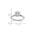 thumbnail image 5 of 1.50 Carat (Ctw) Synthetic Moissanite Solitaire Engagement Ring in 14K White Gold, 5 of 6