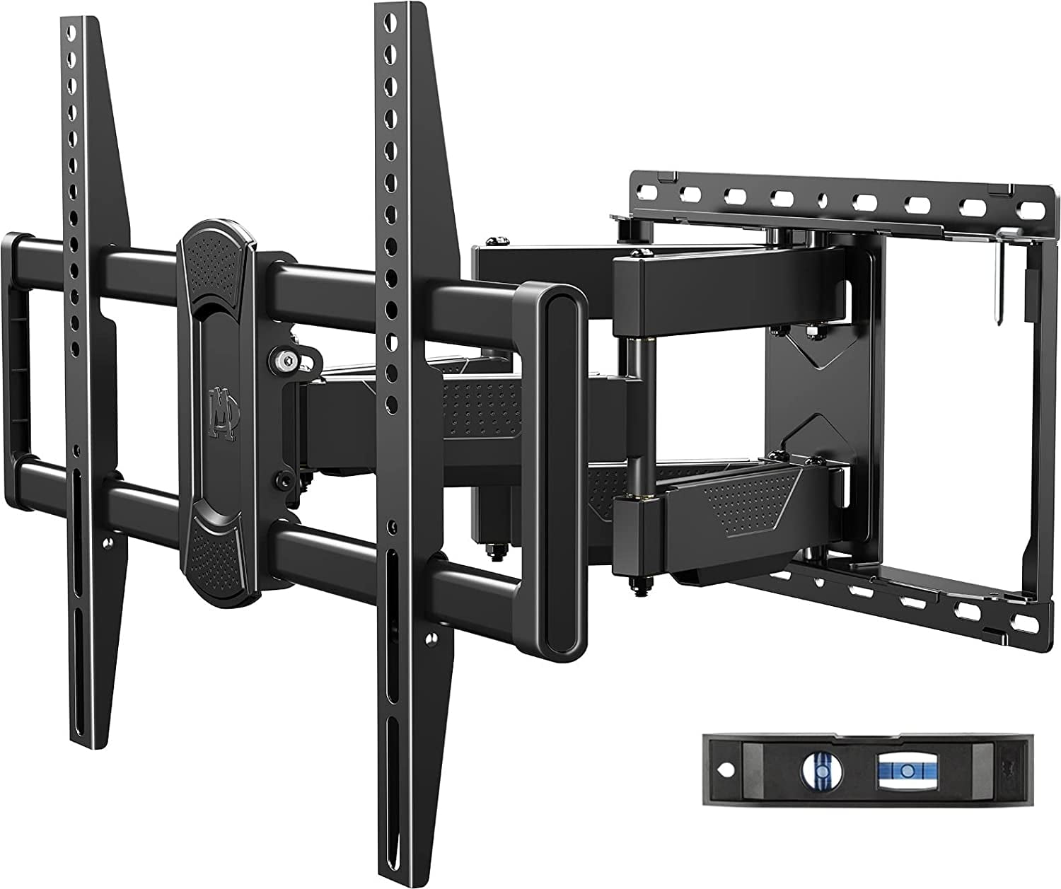 onn Full Motion TV Wall Mount for TVs 47-84 Dual Swivel Articulating Arms 