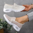 thumbnail image 2 of Rokment Women's Mesh Orthopedic Air Cushioned Walking Shoes Comfortable Breathable Arch Support Slip on Nursing Tennis Non-Slip Work Sneakers Sandals, 2 of 7