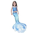 thumbnail image 1 of Sunnyoo Big Girls 3Pcs Swimsuit Scale Print Ruffle Bikini Fish Tail Set, Sizes 4-13, 1 of 6