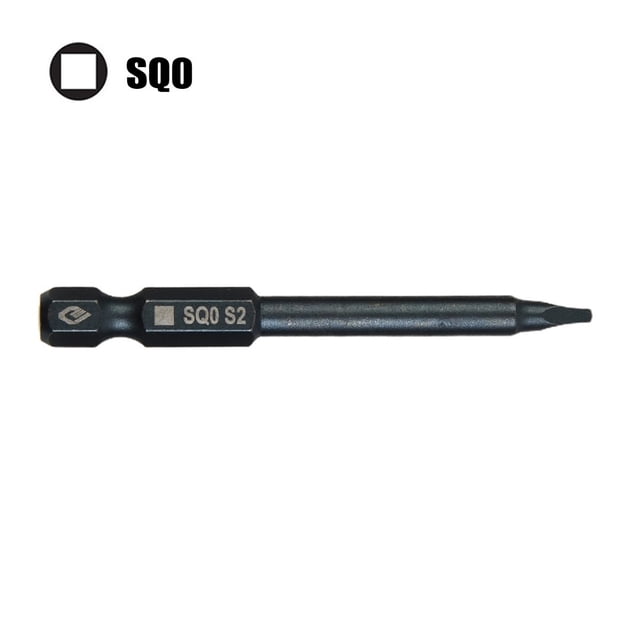 Bgsha 65mm SQ0 SQ1 SQ2 Square Head Screwdriver Bits Set Hex Shank Magnetic Screwdriver
