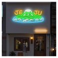 thumbnail image 4 of Letrero De Neón JEJU De Estilo Coreano Con Luz De Montaña Y Océano Regulable, Para Cafetería, Dormitorio, Bar, Fiesta, Decoración De Pared 45.7cmx20cm, 4 of 7