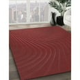 thumbnail image 3 of Ahgly Company Machine Washable Indoor Round Transitional Cranberry Red Area Rugs, 6' Round, 3 of 7