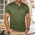 thumbnail image 2 of Henley Shirts for Men Summer Casual Short Sleeve Soft Breathable Relaxed Fit Henley Tshirts Mens Tees, 2 of 6